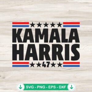 Kamala Harris 2024 SVG file for cricut cutting machine