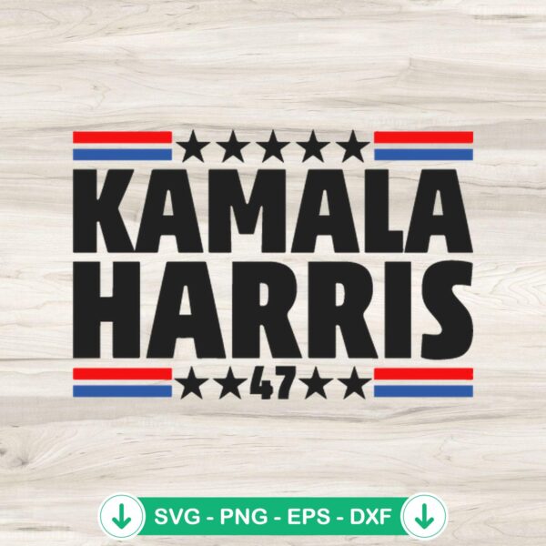 Kamala Harris 2024 SVG file for cricut cutting machine
