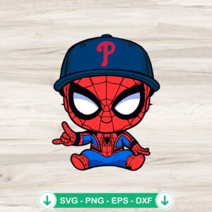 Baby Spiderman Arizona Diamondbacks Baseball SVG file for Cricut
