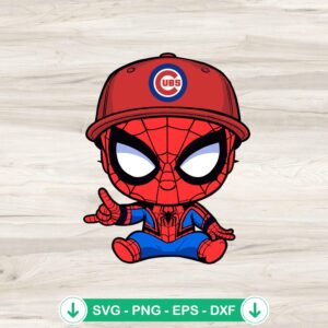 Baby Spiderman Baseball San Diego Padres SVG file for cricut