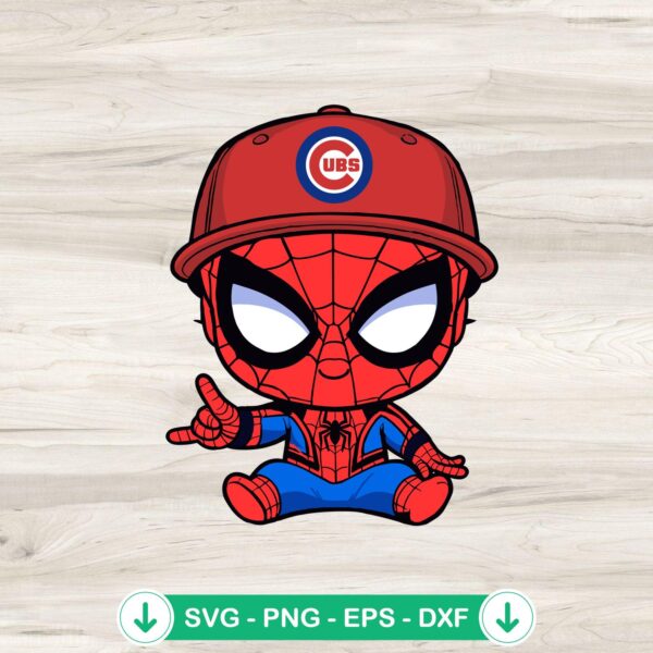 Baby Spiderman Baseball San Diego Padres SVG file for cricut