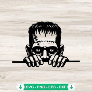 Annabelle Halloween Peeking svg file for Cricut cutting machine
