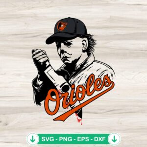 Michael Myers Baseball SVG file for Cricut cutting machines