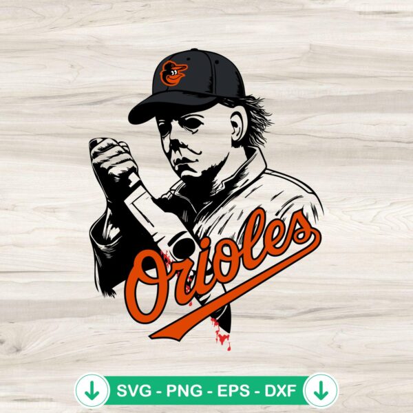 Michael Myers Baseball SVG file for Cricut cutting machines