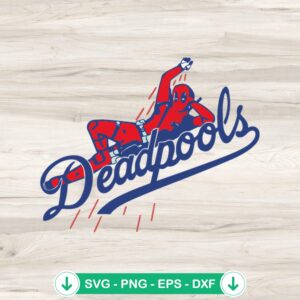DeadPool Los Angeles Dodgers svg file, cricut svg cutting file
