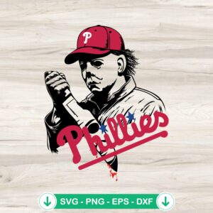 Michael Myers Los Angeles Angels baseball svg file for cutting machine