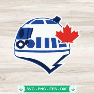 Toronto Blue Jays Star Wars R2D2 SVG file for cutting machines