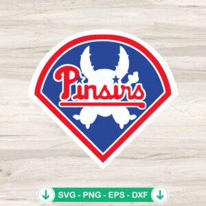 Philadelphia Phillies Stitch Logo svg file for Cricut cutting machine