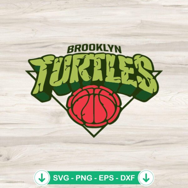 Brooklyn Turtles Basketball SVG file for cutting machines