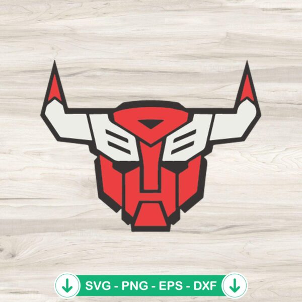 Chicago Bulls Transformers SVG file, cricut svg cut file