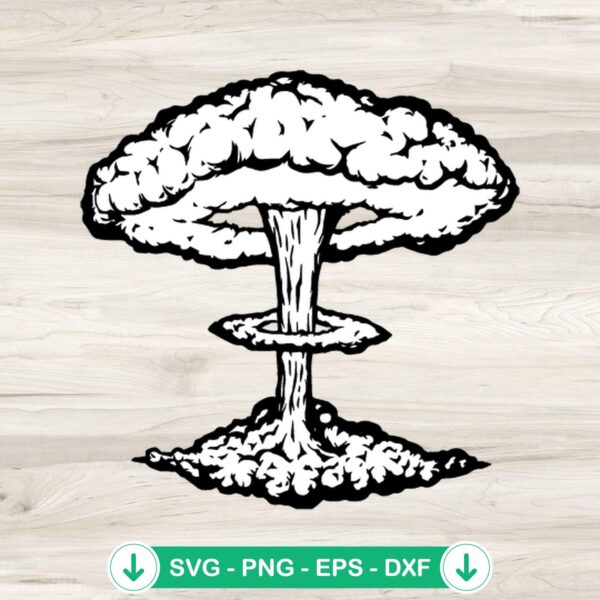 Atomic Bomb Explosion SVG file - cricut svg cutting file
