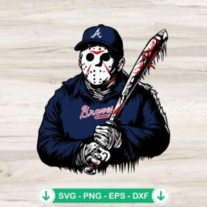 Jason Voorhees Baseball SVG file for Cricut and cutting machines