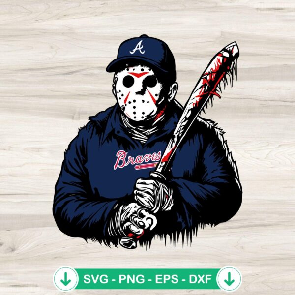 Jason Voorhees Baseball SVG file for Cricut and cutting machines