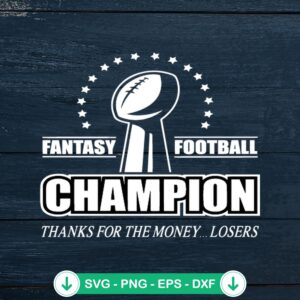 Fantasy Football Champion svg file for Cricut cutting machine