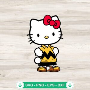 Hello Kitty Peanuts SVG file for cutting machines