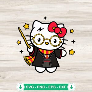 Hello Kitty Halloween SVG file, Cricut SVG cut file