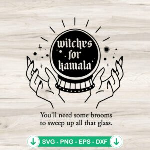 Witches For Kamala SVG file for Halloween, cricut svg, cutting file