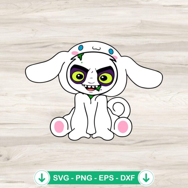 Cute Beetlejuice Cinnamoroll Suit SVG file for cutting machine