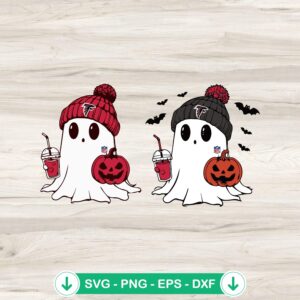 Bougie Ghost Atlanta Falcons Halloween SVG file for cutting machines