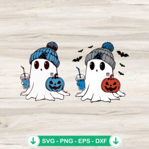 Bougie Ghost NFL Halloween SVG file for Cricut cutting machine