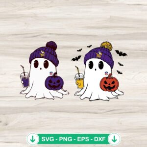 Minnesota Vikings Bougie Ghost SVG file for Cricut cutting machine