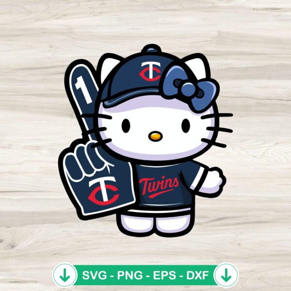 Kansas City Royals Hello Kitty MLB cutting file SVG