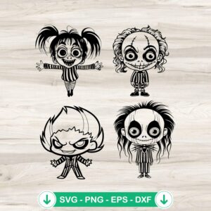 Cute Baby Beetlejuice SVG file for Cricut and DIY projects