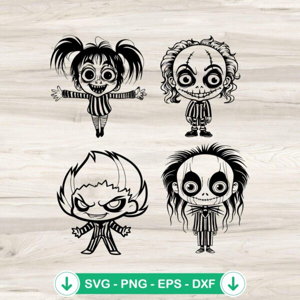 Cute Baby Beetlejuice SVG file for Cricut and DIY projects