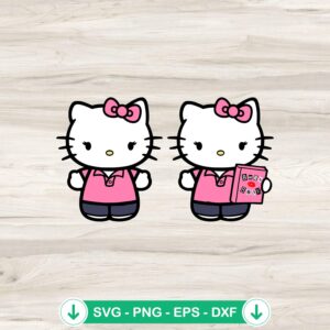 Hello Kitty Burn Book SVG file, Mean Girls SVG cut file