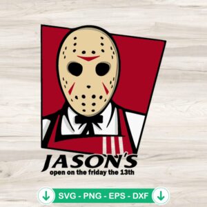 Jason Voorhees KFC Logo svg file for Cricut cutting machine