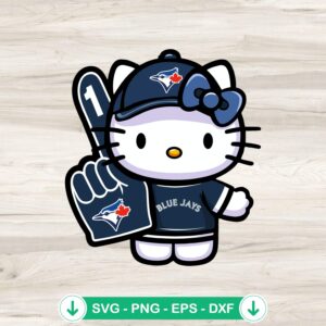 Toronto Blue Jays Hello Kitty MLB svg file for cricut