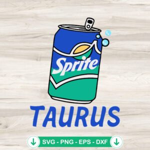 Sprite Taurus Astrology SVG file for cricut svg cutting