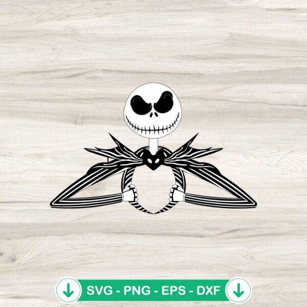 Jack Skellington SVG file, Halloween cut file for Cricut