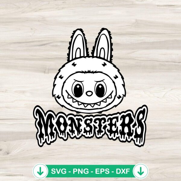 Labubu The Monster SVG file for Cricut cutting machine