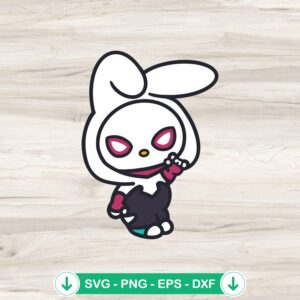 My Melody Spider Gwen Costume SVG file for cricut cutting machine
