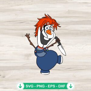 Olaf Frozen Horror Killers SVG file for Cricut cutting
