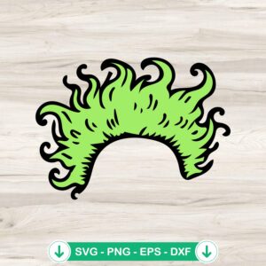 Beetlejuice Hair SVG file for Cricut and cutting machine