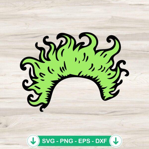Beetlejuice Hair SVG file for Cricut and cutting machine
