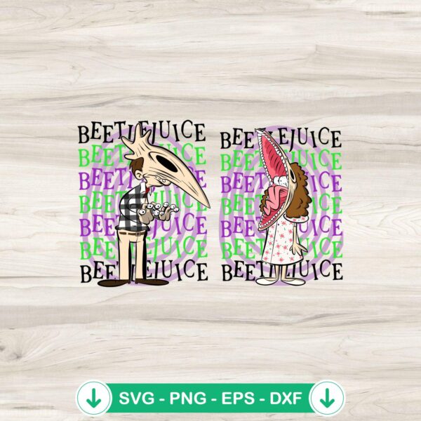 Beetlejuice Adam and Barbara svg file for cutting machine