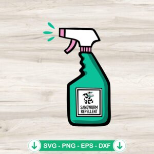 Sandworms Beetlejuice Repellent SVG file for Cricut