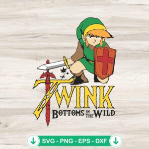 Twink Bottoms In The Wild SVG file for Cricut, cutting file