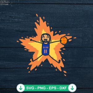Free NY Knicks Jalen Brunson Supernova SVG file for cutting