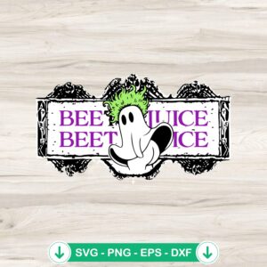 Beetlejuice Logo With Ghost SVG file, cricut svg cut file