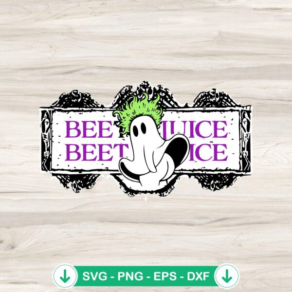 Beetlejuice Logo With Ghost SVG file, cricut svg cut file