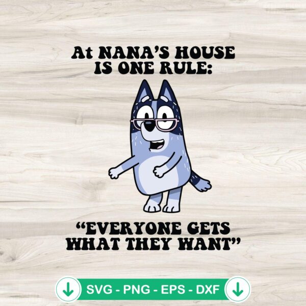 Bluey Nana's House SVG file for Cricut and cutting machines