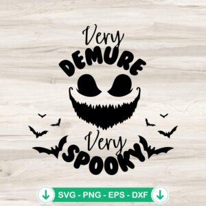 Very Demure Very Spooky SVG file for Cricut cutting machines