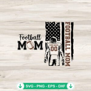 Personalized Football Mom SVG file for Cricut cutting machine