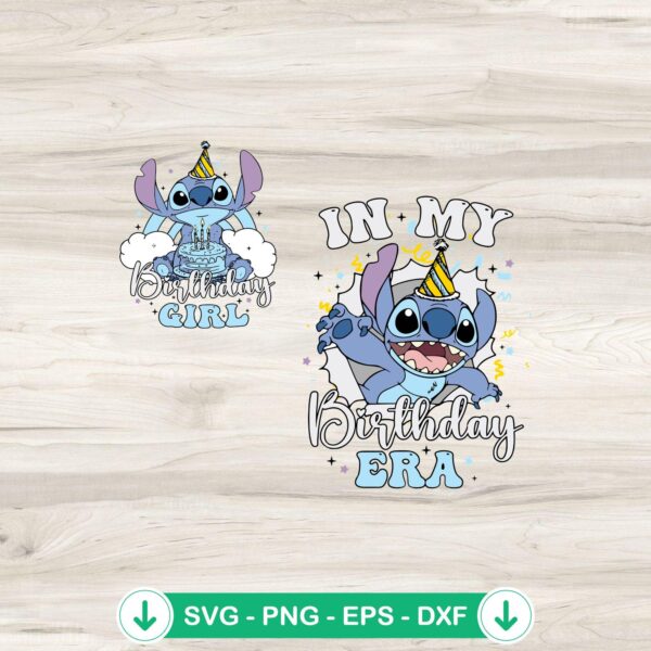Stitch In My Birthday Era svg file for Cricut cutting machine