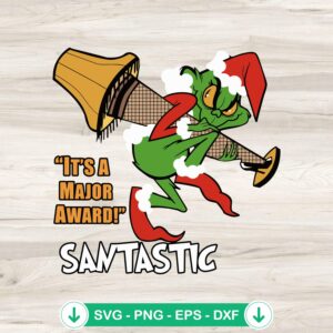 The Grinch Stole A Major Award SVG file for Cricut cutting