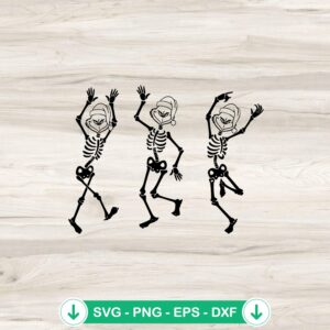 Grinch Skeleton Dancing SVG file for Cricut, cut file
